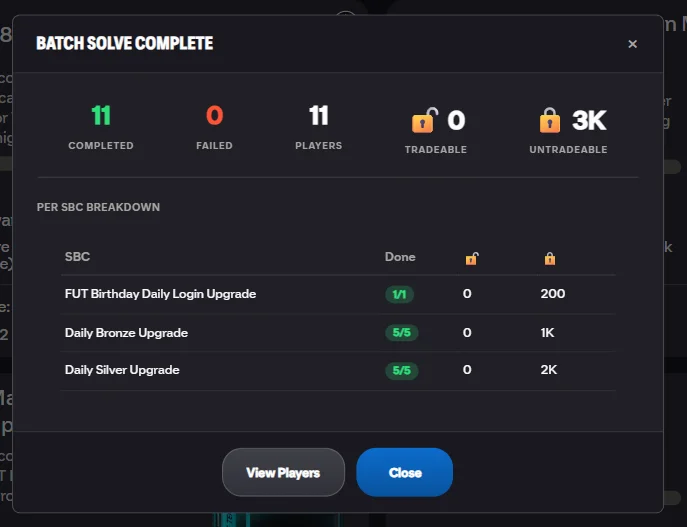 Batch solve complete